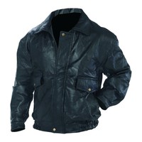 Men's Leather Motorcycle, Bomber Jacket, Black, Real Leather NEW!