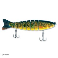 Real Fish Swimbait Hecht Wobbler mehrteilig Köder Raubfisch Angeln Swimshad 14cm