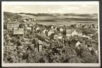 Gera-Liebschwitz,Thür.,Mittlerer Ortsteil und Schule,DDR Ansichtskarte 1960