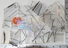 1 Pound Mix Of Chopstix / Web & Stringer Iridized Bullseye Glass 90 Coe