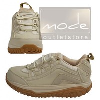 WALKMAXX Fitness Outdoorschuhe 38 Beige Runde Sohle Schuhe Atmungsaktiv 8481