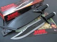 Jagdmesser Hunting Tactical Knife Messer Taschenmesser Bowie RAMBO Ⅱ Hand Signed