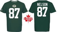 NFL Football T-Shirt GREEN BAY PACKERS Jordy Nelson #87 Eligible Receiver UK