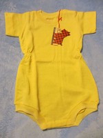 Vintage Romper Rockabilly Shabby Chic Yellow Scotties Cromwell Mills Cotton 