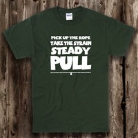 Tug Of War Mens T Shirt -- T.O.W Clothing Take The Strain, Pull! Presents