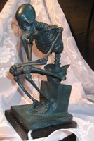 Bronzefigur Skulptur Bronze nach Miro Der Denker ca. 26 cm  3,4 Kg  patiniert