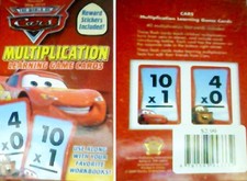 Disney Pixar Cars Learning Game Cards ~ Multiplication