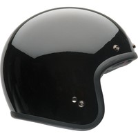 BELL CUSTOM 500 SOLID GLOSS BLACK HELMET **FREE PEAK** *FREE NEXT DAY DELIVERY**
