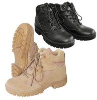 Outdoor BOOTS Stiefel Schwarz Beige SEMI CUT Springerstiefel Wander Kampfstiefel