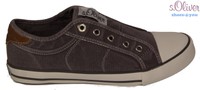 s.OLIVER Schuhe Halbschuhe Slipper Sneaker Leinenschuhe Turnschuhe Grau Weiß NEU