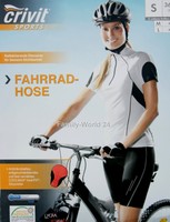 Crivit kurze Damen Fahrradhose Radhose schwarz 36 38 40 42 44 46 M L XL neu