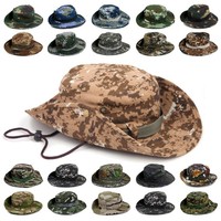 US GI Dschungelhut Boonie Buschhut Tropenhut Safarihut Sonnenhut mit Kinnband