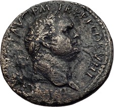 TITUS Genuine 80AD Rome Sestertius Spes Hope Authentic Ancient Roman Coin i60043