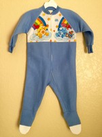 Vintage 80s RARE Care Bears Baby Toddler Footed Zip Pajamas 3T HTF NWT Cartoon 