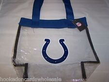 Indianapolis Colts Clear Reusable Bag
