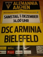 Alemannia Aachen - DSC Arminia Bielefeld /  Plakat aus 2012 /  3. BL 2012/2013