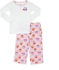 Carter's Girls 2 Pc Microfleece Pjs Set Pointelle Owls,Size 4T - New