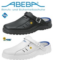 Abeba LIGHT 1041 1042 31041 31042Clog Pantolette SB ESD Stahlkappe Leder 35-48
