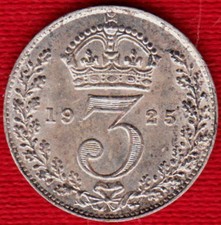 Great Britain 1925 3 Pence *Au/Unc*