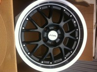 1x Alufelge Rial Nogaro 8x17 ET35 5/120 schwarz poliert 17" 