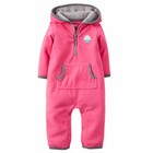 Carters 3 6 9 12 18 24 Months Hooded Jumpsuit Romper Baby Girl Clothes Coveralls