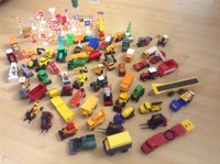 Spielzeug Autos Konvolut über 60 Teile + Schilder Siku Matchbox Majorette u.a.