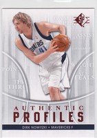 DIRK NOWITZKI, Mavericks 08-09 SP AUTHENTIC PROFILES # 21