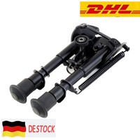 Einstellbar 6" Taktische Federbelasteten Zweibein Rückkehr Rest Bipod Jagd HU