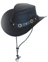 Austr.Lederhut "Concho ",Kinnband ,reiten,wetterfest Gr S,.M, L,XLneu!