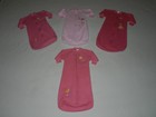 Lot Of 4 Infant Girls Sleep Sacks Carter's Size 0-9 Months