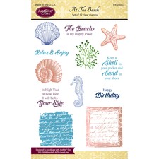 Justrite Papercraft Clear Stamps 4"X6"-At The Beach