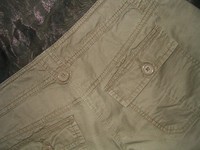 % s.OLIVER % Boyfriend Cargo Baggy Capri 3/4 Hose % Gr.40 % oliv-khaki %