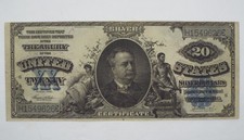 Series of 1891 Large Size $20 Silver Certificate Note Very Fine Fr#322