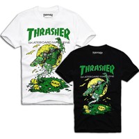 ★  THRASHER ORIGINAL SKATE T-SHIRT Gr.S/M/L, Original Oldschool, made in USA ★