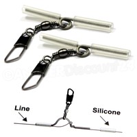 Posen-Einhänger-Deluxe, Peg-Leg mit Tönnchenwirbel für Posen, Waggler! 4stk