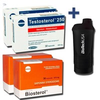 2 x Testosterol  & 2 x Biosterol Testo Anabole Pre Workout Booster 