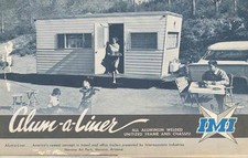 1959 ? Imi Alum-A-Liner Travel Trailer Brochure Marana Arizona wr4630-Xbzqry