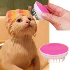 Fd3255 Pet Bath Brush Scalp Body Massage Needle Clean Brush Dog Cat Comb x1Pc ☆
