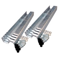 4er SET SPIELTURM ZUBEHÖR BEFESTIGUNGSANKER WINKELANKER BODENANKER ERDANKER