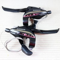 SHIMANO ST-EF65 Schaltbremshebel Set 3x7 fach schwarz für Schaltwerk Umwerfer