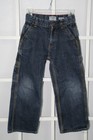 Osh Kosh Bgosh Boys Carpenter Denim Jeans Sz 6 Slim Blue Cotton Adjustable Waist