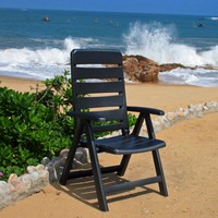 Kettler Nizza Gartenstuhl Multipositionssessel Klappsessel Kunststoff anthrazit