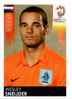 5 x Panini - Fußball EM  2008 -  Sneijder  -  Niederlande - ungeklebt