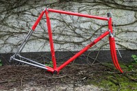 vintage Rennrad Rahmen Cinelli SR SuperCorsa RH 57cm m-m  Rosso Ferrari New SLX