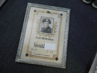 Altes Originales Andenken Bild eines Panzermannes aus dem WW2 