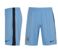 Nike Manchester City Heim Shorts 2014 2015 alle Größen Blau Neu mit Etikett