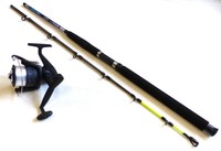 ANGELSET fürs Meer, Angelute 2.10m WG 100-300g, Rolle, Schnur, auch für NORWEGEN