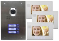 3-Familienhaus Video Türsprechanlage Gegensprechanlage mit Kamera