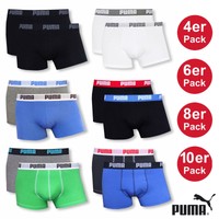 4er 6er 8er 10er Pack PUMA Short Boxer Boxershorts Pants S M L XL Farbwahl WOW