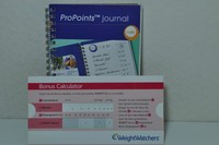  Diät : Ordner mit diversen Broschüren und  Pro Points journal 